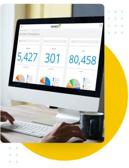 Canary7 - Furniture Inventory Management Software; Provides insights to usage trends