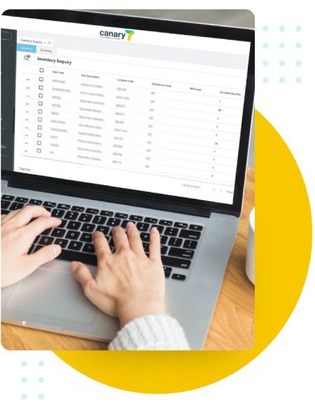 Canary7 - Wholesale Inventory Management System; Real-time inventory visibility and control